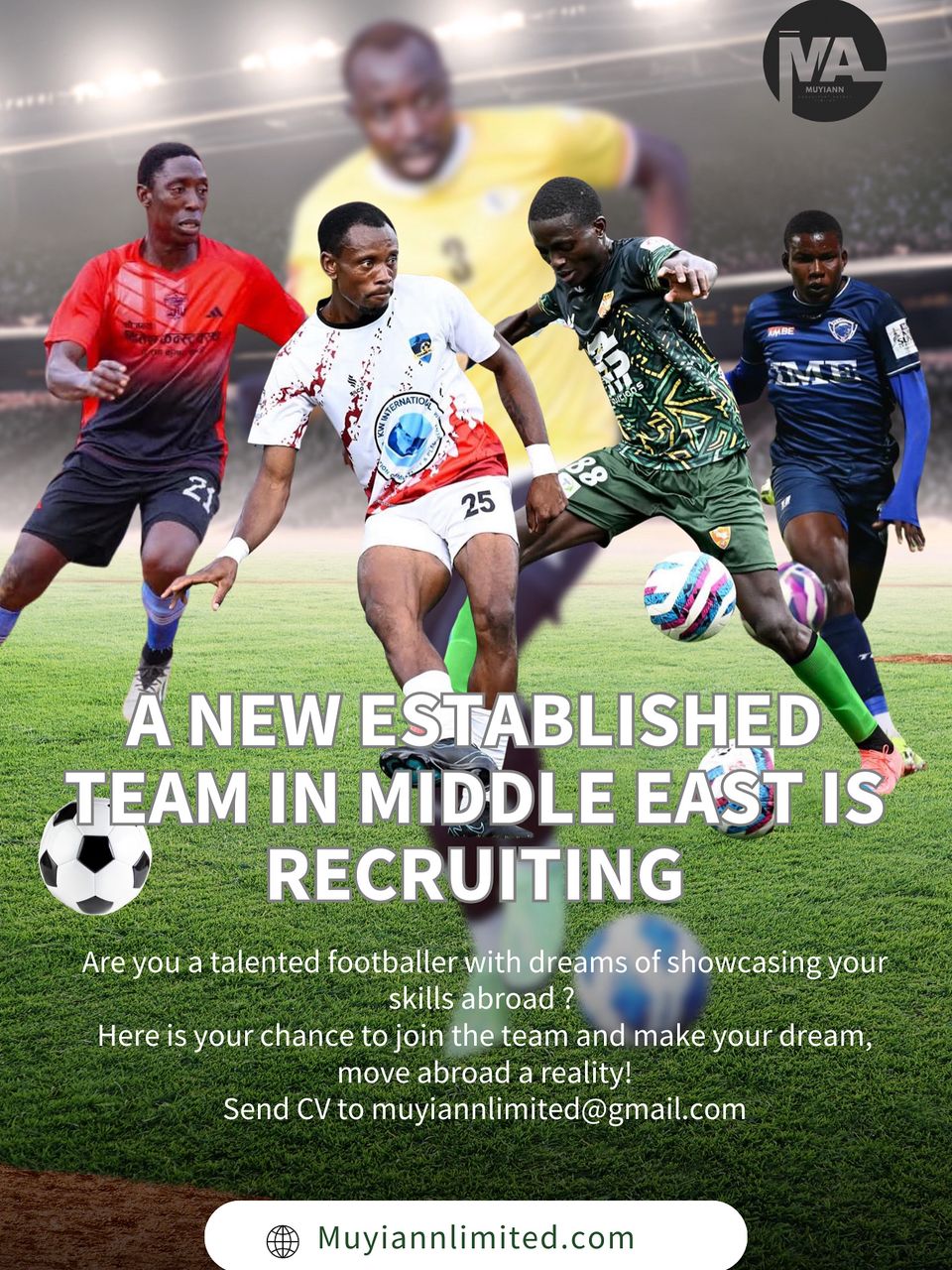A new established Team in the middle East is recruiting.
